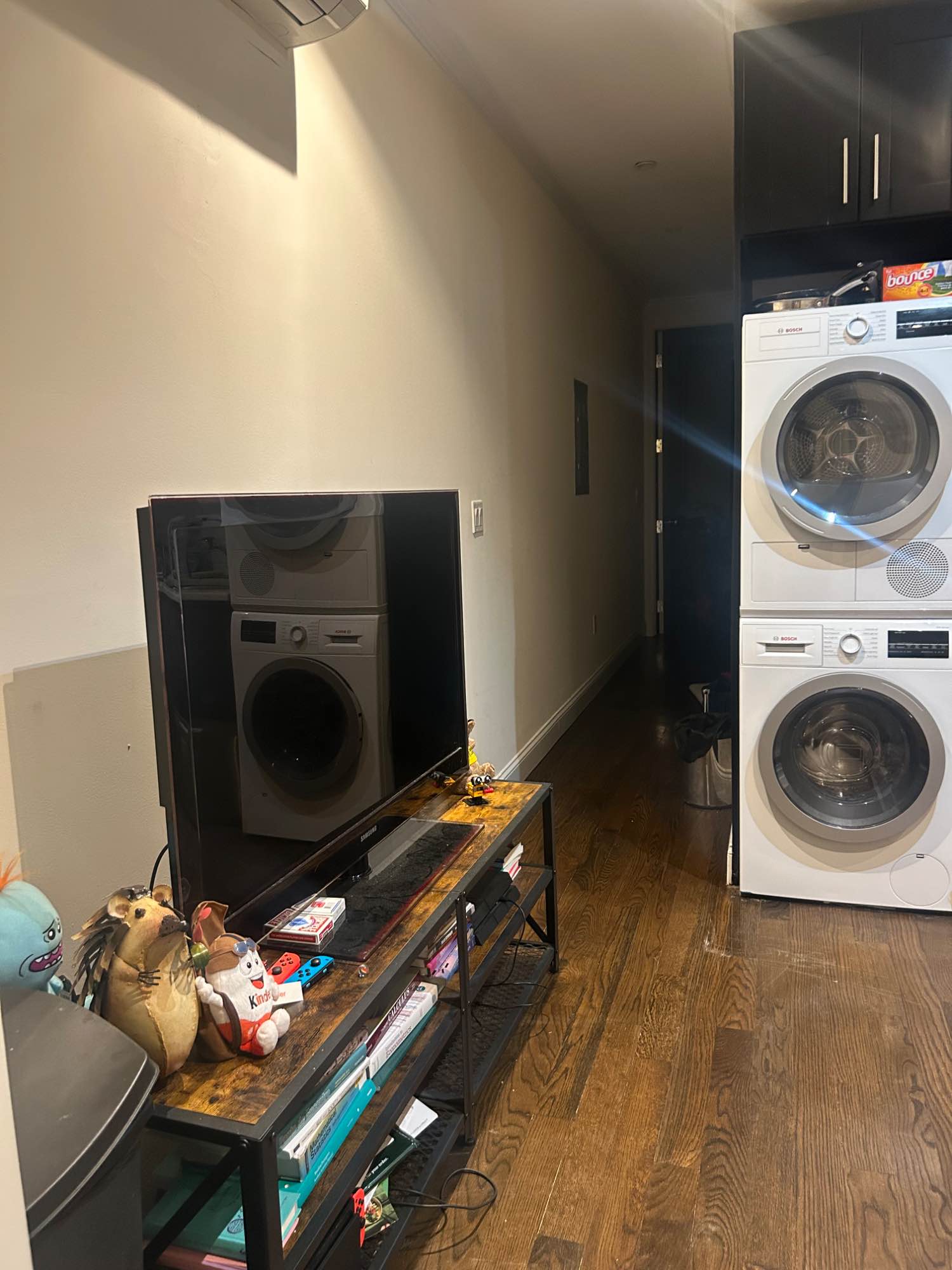 Typical day is everyone gets ready for work in the morning around 6-8am and come back around 5pm