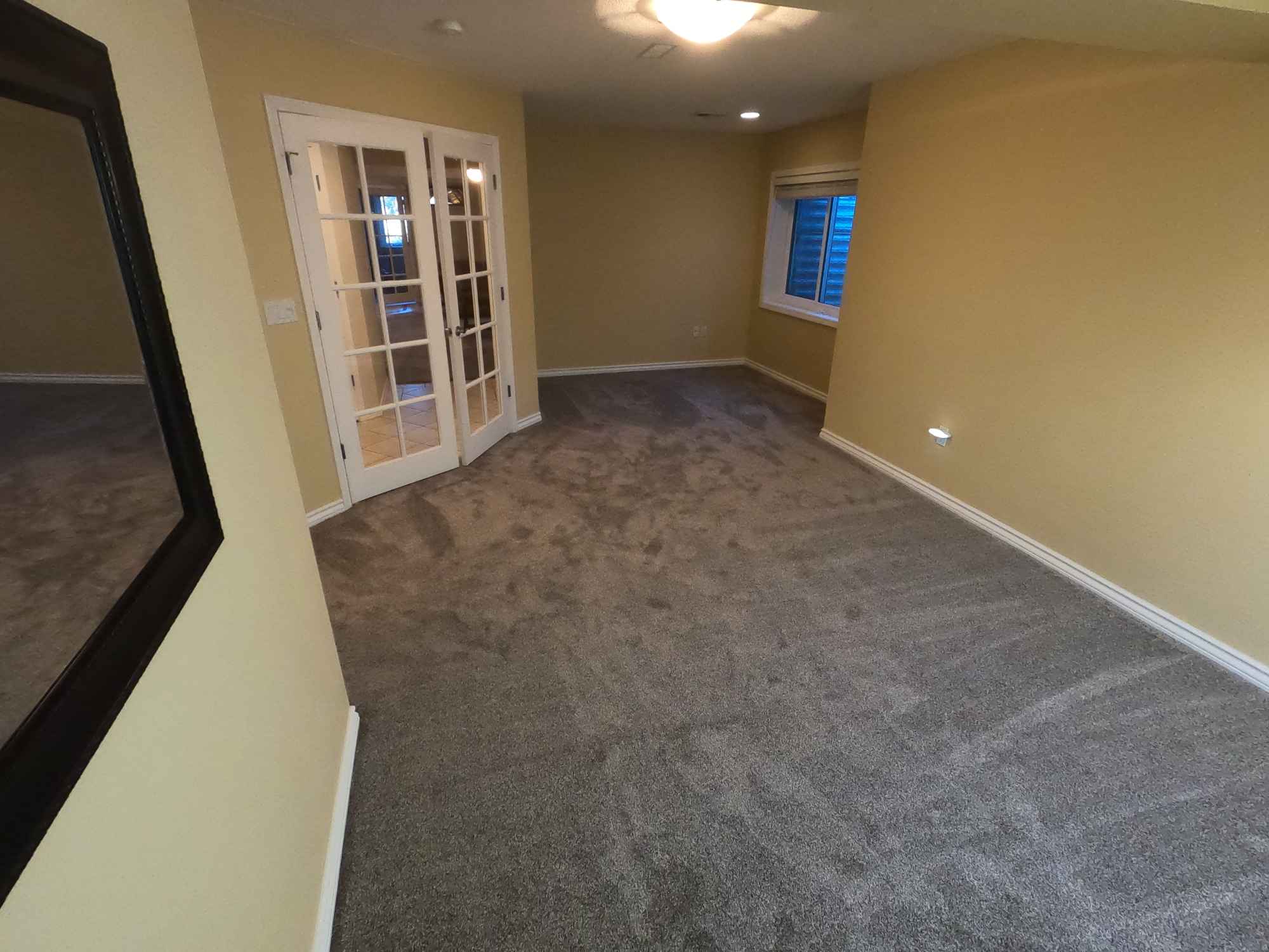 Ranch house with entire finished basement floor for rent.  
Comes with closet and personal large bathroom.
Brand new carpets and never had pets in house.
Close to bike trails in quiet neighborhood on south side of Fort Collins.