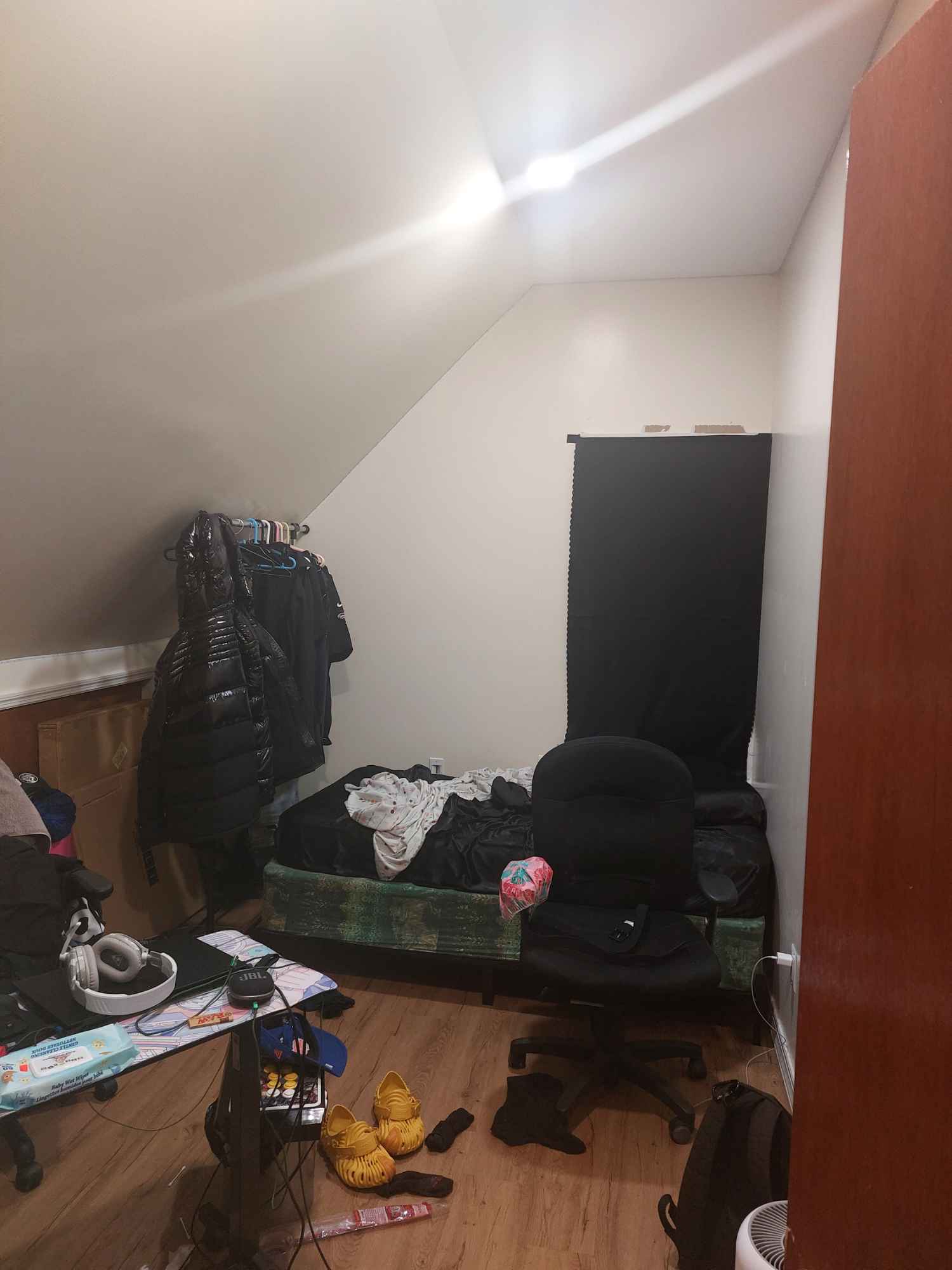 This is a 3 bedroom top floor apartment. Our 3rd roommate is planning to leave back to Florida for family reasons which is why this listing was created. We rent from the current owner who is also our downstairs neighbor. This is a pet free and smoke free space per the owner as well just to clarify.