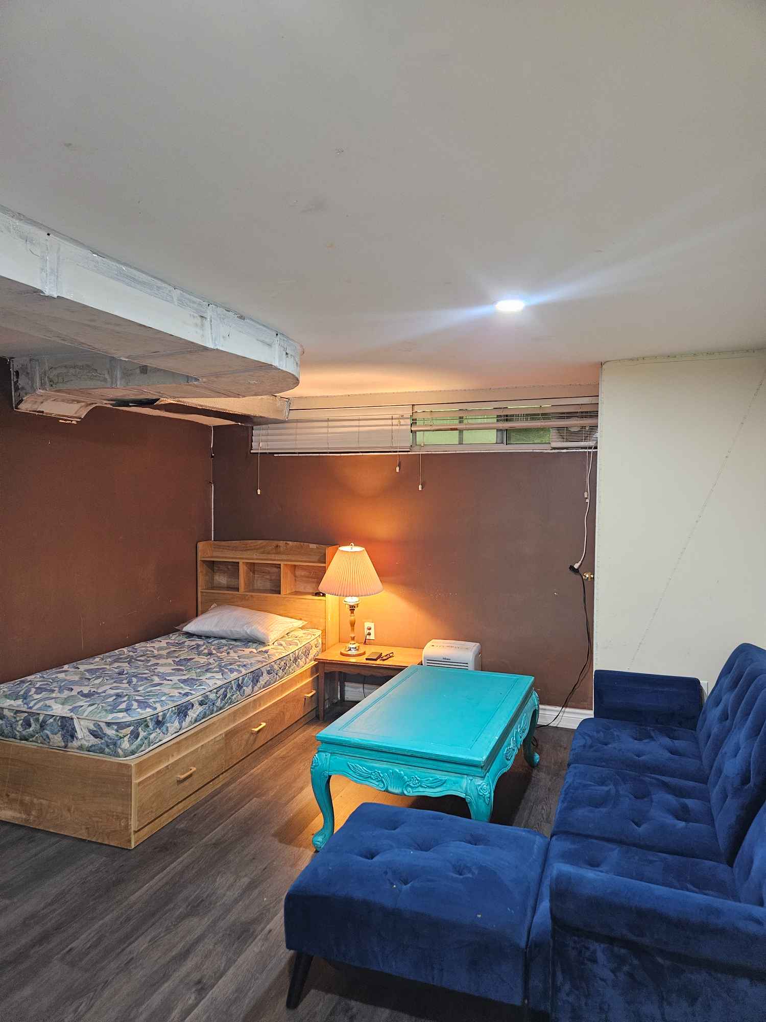 It's a 2 bedroom basement. I am the roommate... quite friendly and hygienic. 
Looking for a good roommate 