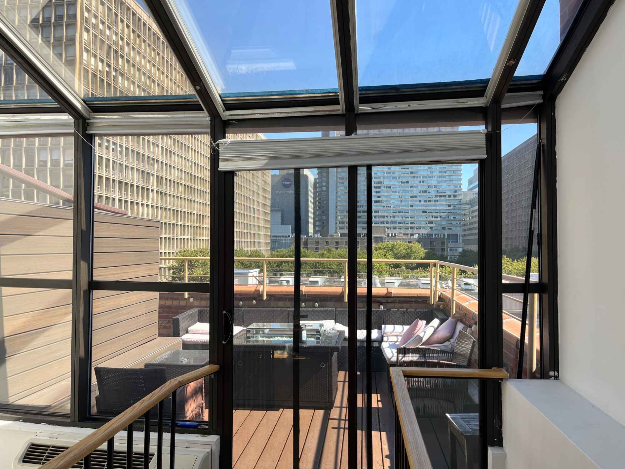 Hello potential neighbor! I'm subletting my current room in a Penthouse Duplex (Private Bath + Patio) because I'm moving to the apartment right across the hall from this one. This means I'll be around if you need any help moving in :)

Here's a video tour of this apartment taken 2 years ago (scaffolding on patio is now gone): https://www.youtube.com/watch?v=DYI7WKWge3w

Where: E 32nd & 2nd Ave (Murray Hill / Kips Bay)

When: Oct 1 – Nov 30 (2 months)

Rent: $3,000/mo. Internet included; electric split ≈ $100/person.

The Space: Minimally furnished (desk, chair, bed) upstairs bedroom (~170 square feet) in a 2BR/2BA penthouse duplex. Private bathroom. In-building laundry, elevator, private patio (exclusive to the unit). Pretty unbeatable natural lighting with tons of south-facing windows.

Option after: You can renew the lease for the entire 2BR starting Dec 1 at $6,000/mo (you'll need a new housemate though).

Qualifications: Income ≥ $120k to qualify.

Transit: 6 train @ 33 St (~8–10 min), M15 SBS, and M34 SBS nearby.

Housemate: 31 year old male downstairs, WFH on Fridays.

This is my first time subletting a room so please don't hesitate to ask me for more details as needed! And if you are interested, please just message me here or on Instagram (username: jaywuzer). Thanks~

P.S. And just for fun, here's an MTV Cribs parody tour I excitedly shot of this apartment when I first moved in: https://www.youtube.com/watch?v=rwTSHQXAy8w