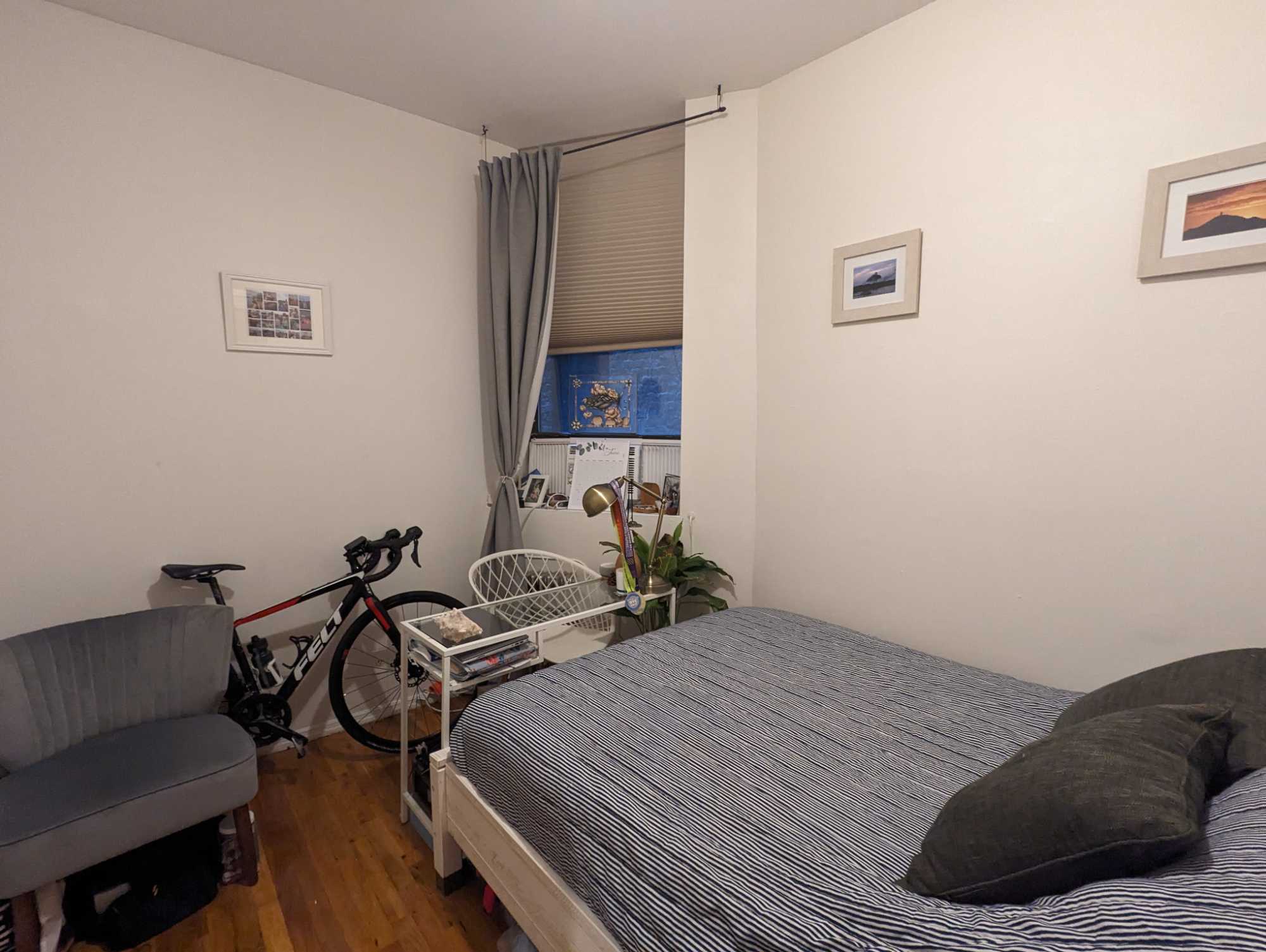 2 bed apartment in the West Village 
2nd floor walk up
$1775 - a great deal for the area 
Hot water and Heat included, other bills total approx. $60-85 a month
Very quiet and peaceful room
Non a ton of light so best for those who don't WFH.
Generally I am up early for work or out running, cycling, at the gym. I cook and chill out in the evenings after work. I'm a Physical Education teacher so fairly normal hours. 