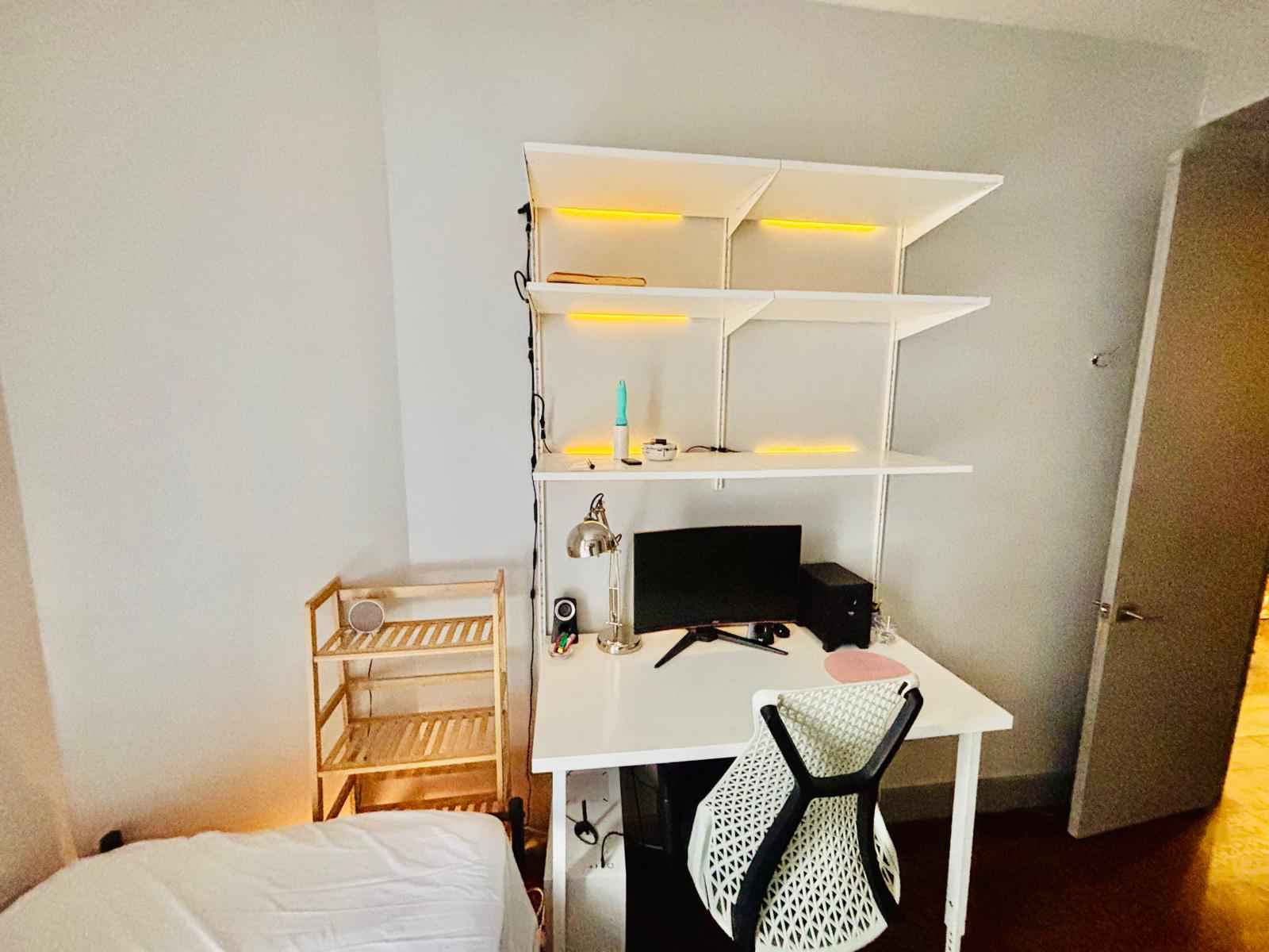 Looking for a sublease while away for the winter.  Room comes furnished with Bed, Desk+Shelving, Dresser, open to some negotiation on what is staying.  Apartment is furnished with amenities like in unit dishwasher and washer/dryer.  2 tidy roommates M, LGBTQ+ Friendly.  10 minutes walking from both L and J trains.  Perfect start for someone looking to move to NYC and get their berrings before finding a place in the Spring.