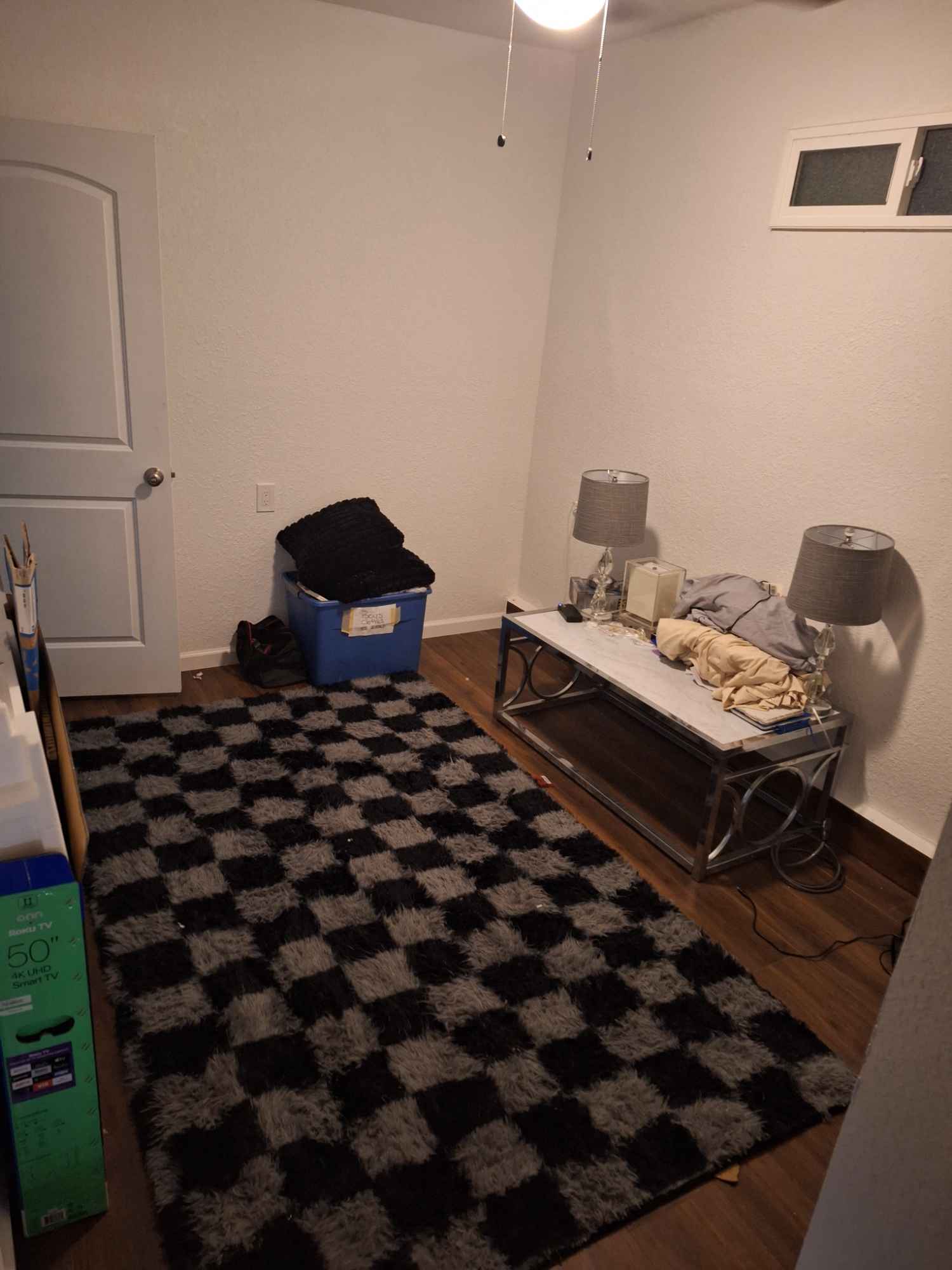 I absolutely love the place. The AC keeps the place. Absolutely freezing cold when you want it. So you are never hot in this house at all. That is there.That's the number one main plus. It's extremely private.You have a private entrance. Don't mind the miss. The master bedroom with the messy bed and blanket is my room. The room with the square blanket would be your room. We would remove everything out of there and put whatever you wanted in there. That whole room would be yours. You have one door on one side that goes to my master bedroom and you have another door on the other side, which we'll put another door up there and you have a completely private room.That's actually bigger than my bedroom. We would share and a bathroom, but it is the coziest cleanest. No one's ever lived here. We are the first person living here and the air. So cold and that's not a complaint.I'm saying this air works so well. So fifty dollar deposit for security deposit and it would be seven hundred dollars a month. There's cameras all outside the house and front door so there's no way that anybody can get in or out with Alvin on camera. So you're very safe, is a very great neighborhood. Good and your neighbors are very, very, very friendly and helpful.And are always inviting us to barbecues. 