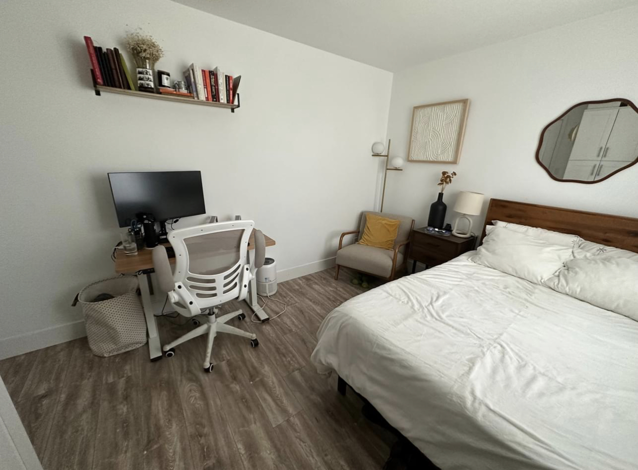 It’s a nice place with utilities are included in the rent private bed and bathroom 