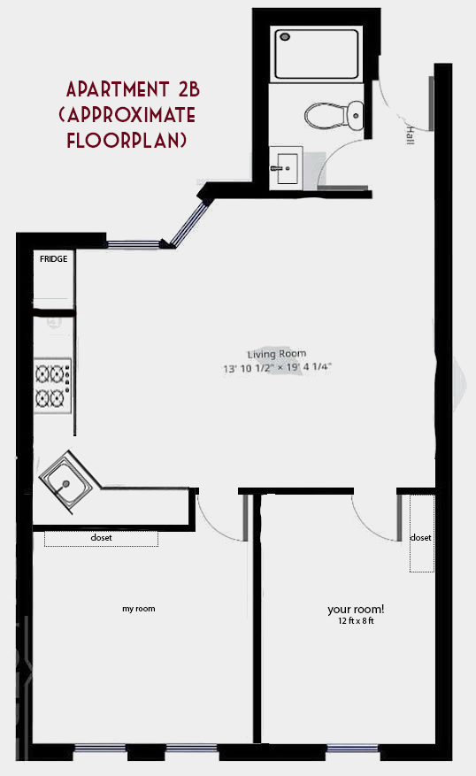 The Room:
$1400/month + utilities (about +/- $150)
about 12ft by 8ft w/ closet (previous roommate had a double bed, dresser, small desk, clothing rack, and book shelf + rabbit hutch)
one window w/ eastern exposure; trees outside, and birds!
ceiling fan, hard wood, white walls
newly added baseboard steam radiator
The Apartment:
I'm in my 8th year of living here and I like it a lot. It's on the second floor (walk-up) and I love the neighborhood.
5min walk to the F/G train at 15th St-Prospect Park
Small building of 6 apartments; you know your neighbors
Cozy but really nice
main living space is one big area: living room / kitchen
living room is furnished: beautiful burgundy couch, a piano keyboard, and two book/game shelves, as well as a set of household storage drawers
storage on top of the kitchen cabinets
tall table in kitchen mainly used as an additional counter top
we have a microwave, an Instant Pot, a printer/scanner that won't print in color (lol), steam mop, a handheld mixer, and a movie projector/screen
downstairs bike storage
generally, the apartment is better sized for gatherings than parties but we’ve had some fun ones on the roof
roof access (unofficial) with views of the skyline and the Statue of Liberty!
I think we also have courtyard access but I've never actually gone down there
laundry on the block (open til 11!)
We’ve kept a Splitwise account to put household expenses (utilities, etc) in, and can also use that to split things like TP & dish soap if you want!
Me:
30 y/o lady with a chill black cat, Schmutz
Museum historian by day and musical theatre actress by passion
I do practice singing in the apartment and record self/tape auditions, but I try to keep this in reasonable hours (between 9a-9p usually)
Currently out ~9-5 on F/Sun/M & during evenings W/Th
hoping to be friends with my new roomie
not a partier or drinker but hosts a regular game night/social gathering monthly & loves movies nites & silly parties
communicative, fun, smart, silly
I want to create our home together and make sure our space and dynamic works for both of us consistently! Nothing is more stressful than the New York City rat race so our apartment should be a place we’re both comfortable and calm :)
You:
25+ gal
no pets (or just ones confined to your room… my previous roommate had a bunny!)
open to being friends/ down to hang out sometimes
communicative & kind
Bonus if you're in the arts/theatre!
No smokers (incl. pot– sorry!)