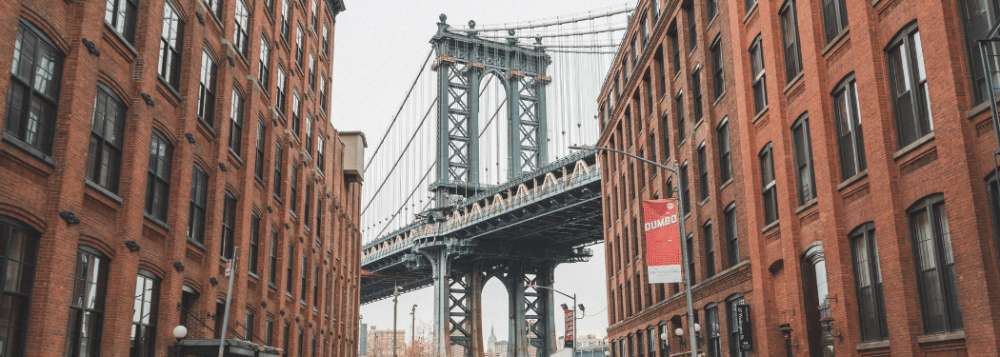 A vibrant street scene in Brooklyn