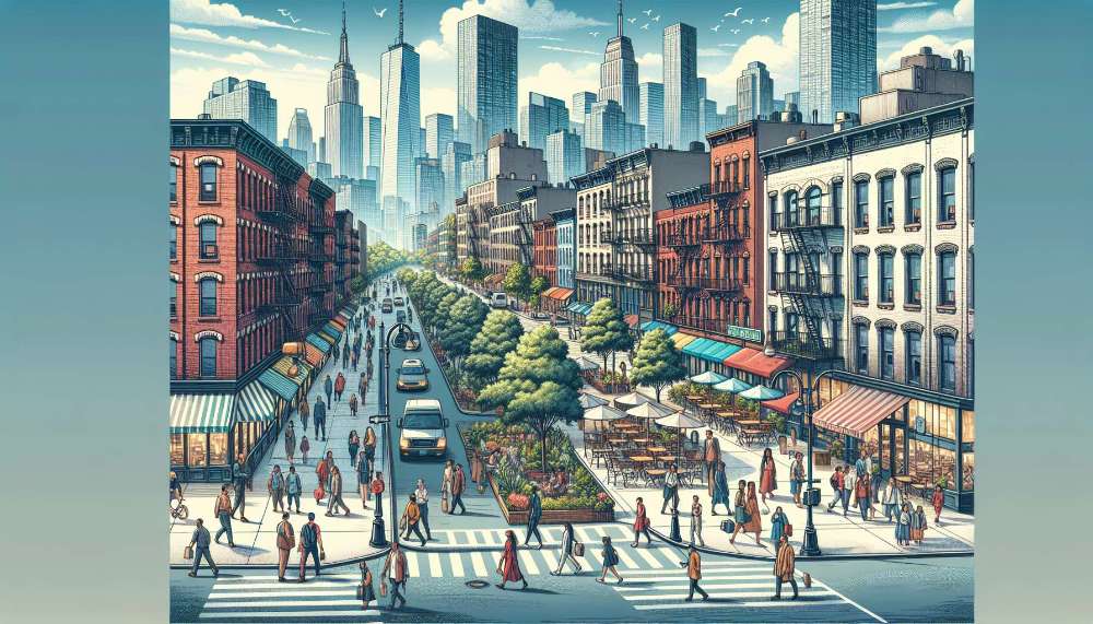 A vibrant street scene in Union City