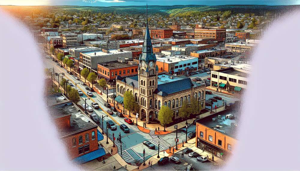 A vibrant street scene in Painesville