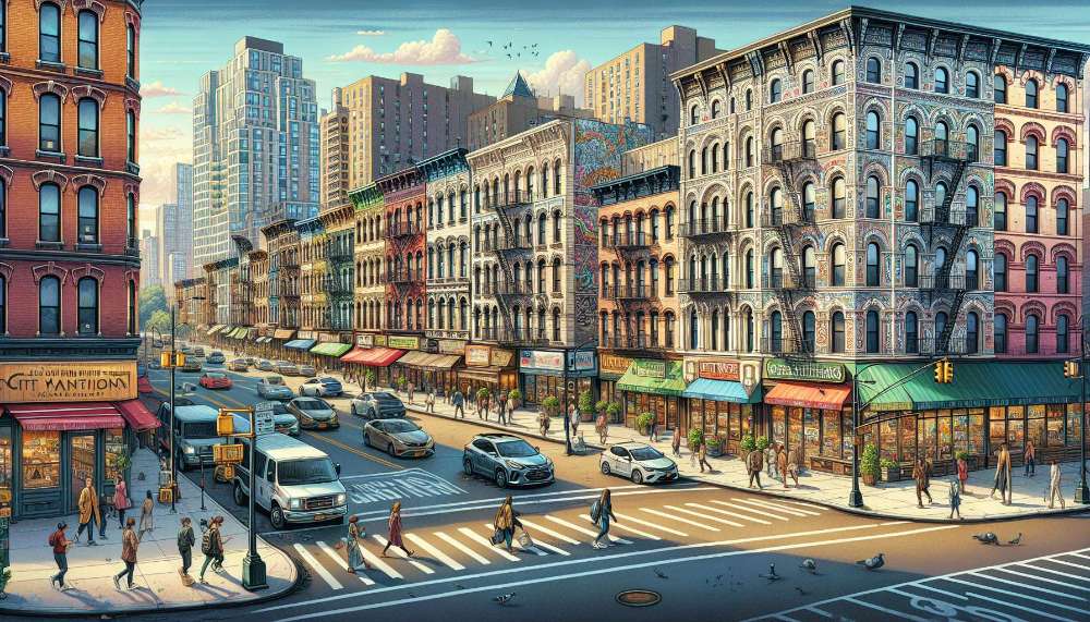 A vibrant street scene in Yorkville