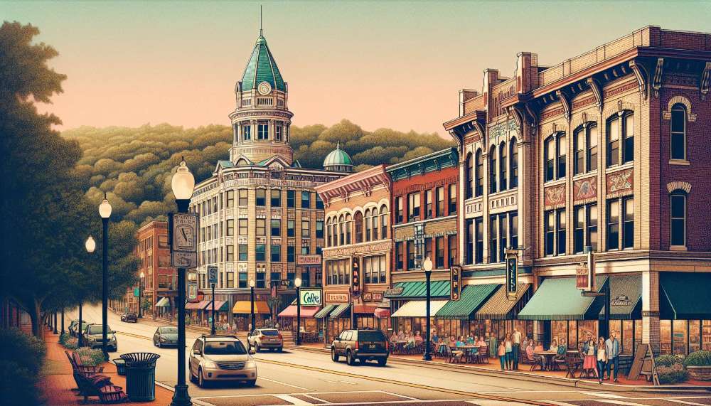 A vibrant street scene in Altoona