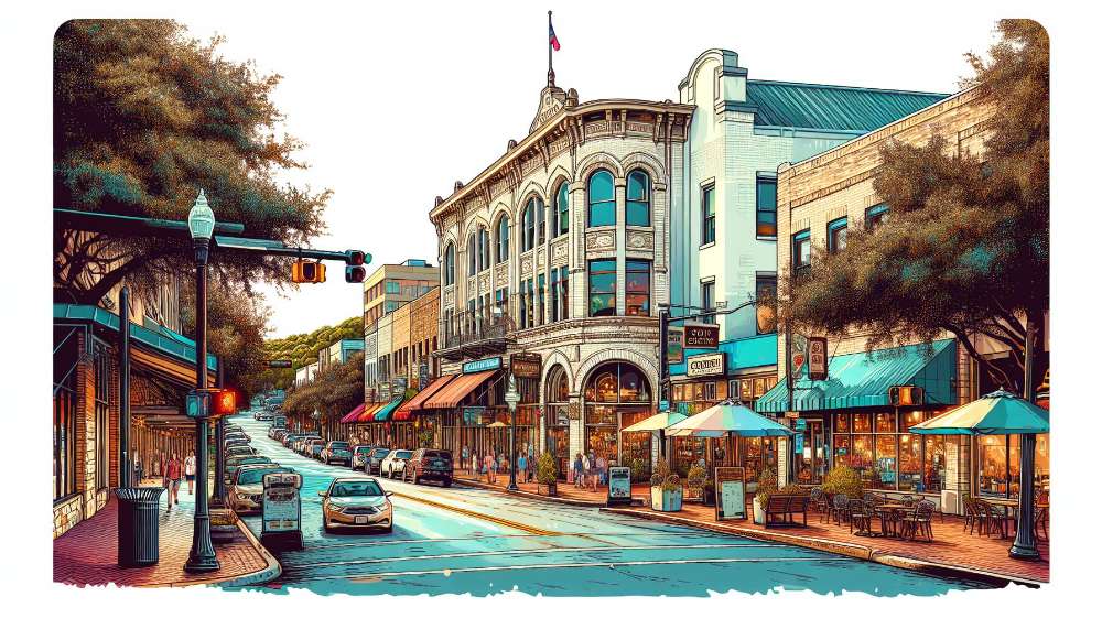 A vibrant street scene in Chestnut