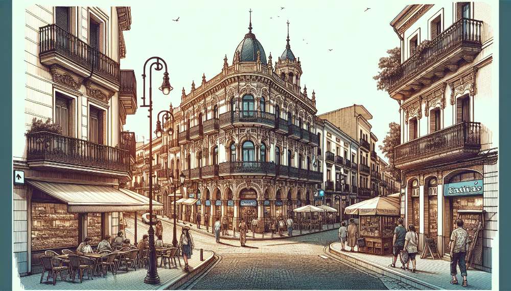 A vibrant street scene in Molins de Rei
