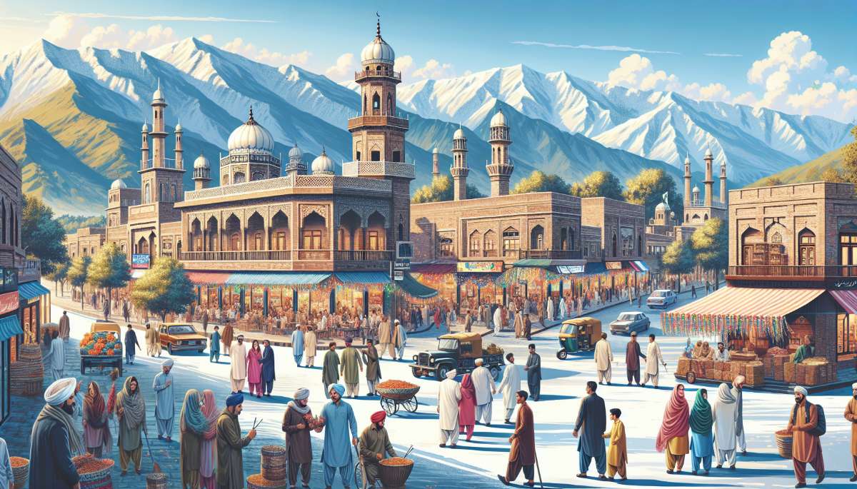 A vibrant street scene in Lalamusa