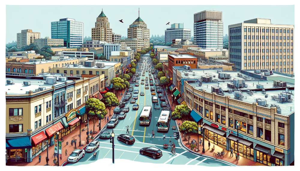 A vibrant street scene in Mission - Garin