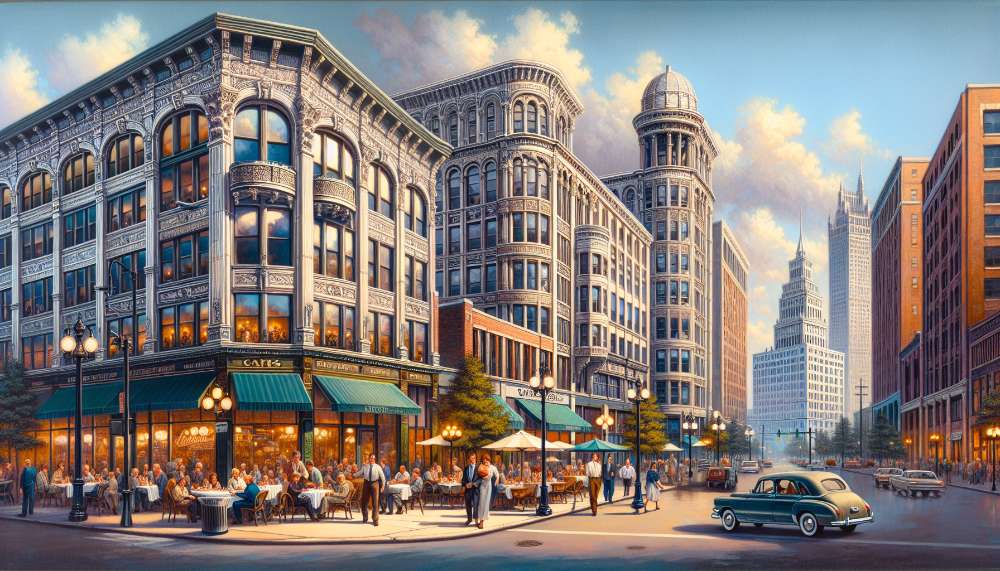 A vibrant street scene in Detroit - Shoreway