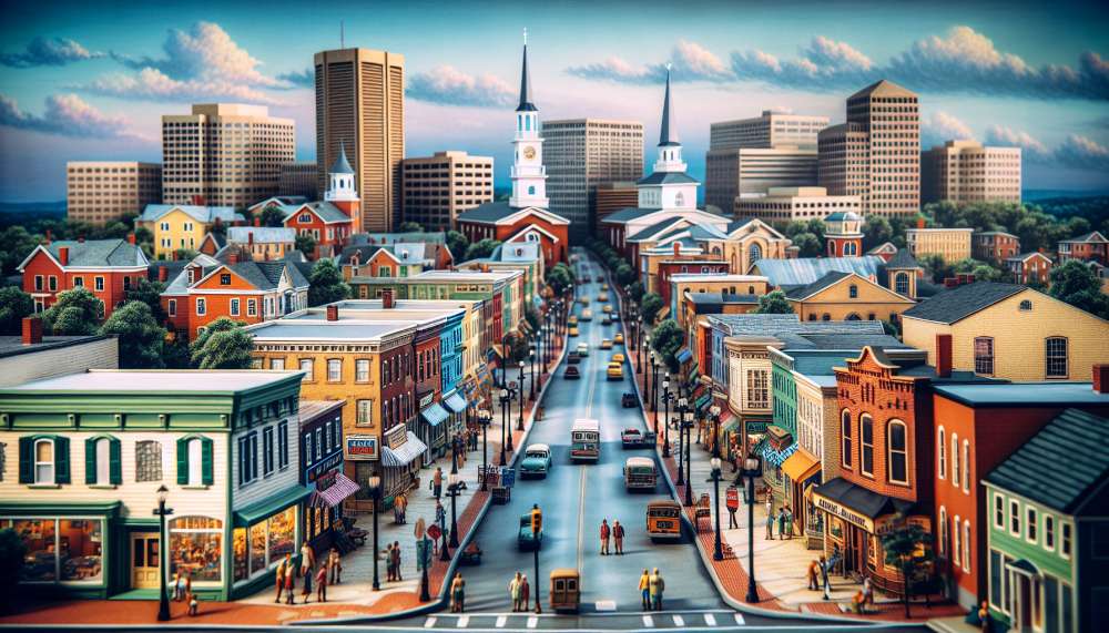 A vibrant street scene in Pittsburg