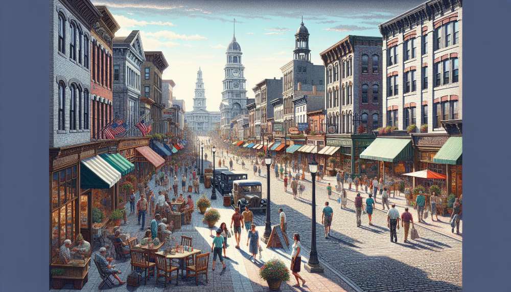 A vibrant street scene in Willingboro