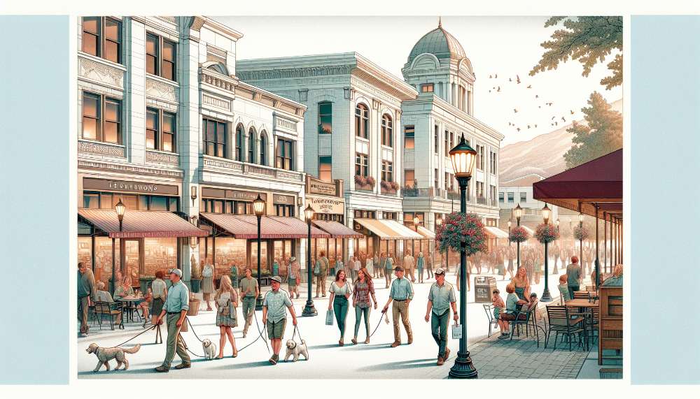 A vibrant street scene in Provo