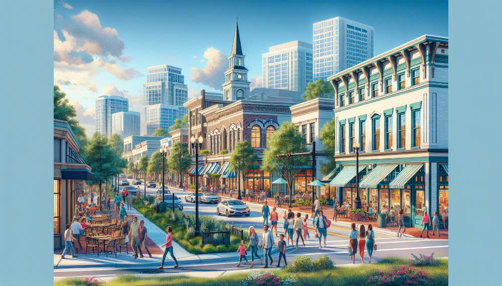 A vibrant street scene in Winter Park