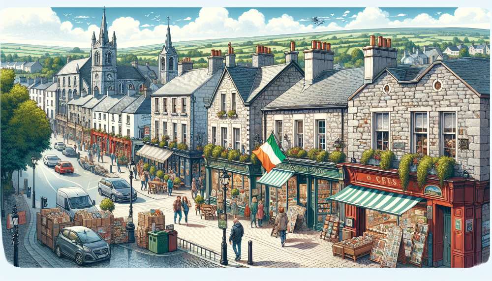 A vibrant street scene in Coolmona