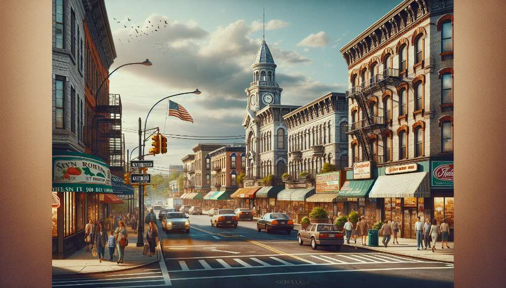 A vibrant street scene in Port Richmond