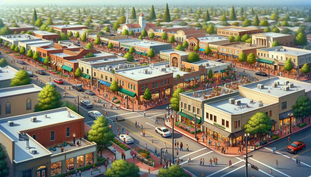 A vibrant street scene in Citrus Heights