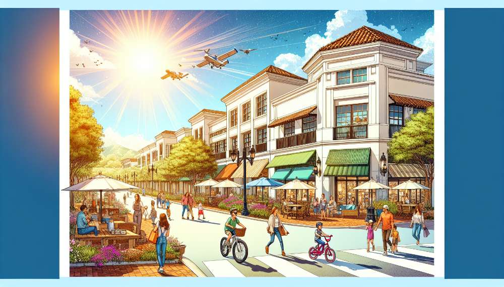 A vibrant street scene in Ladera Ranch