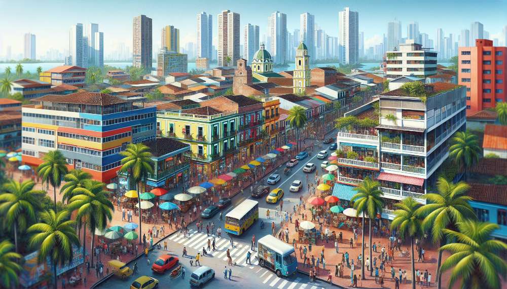 A vibrant street scene in La Alboraya