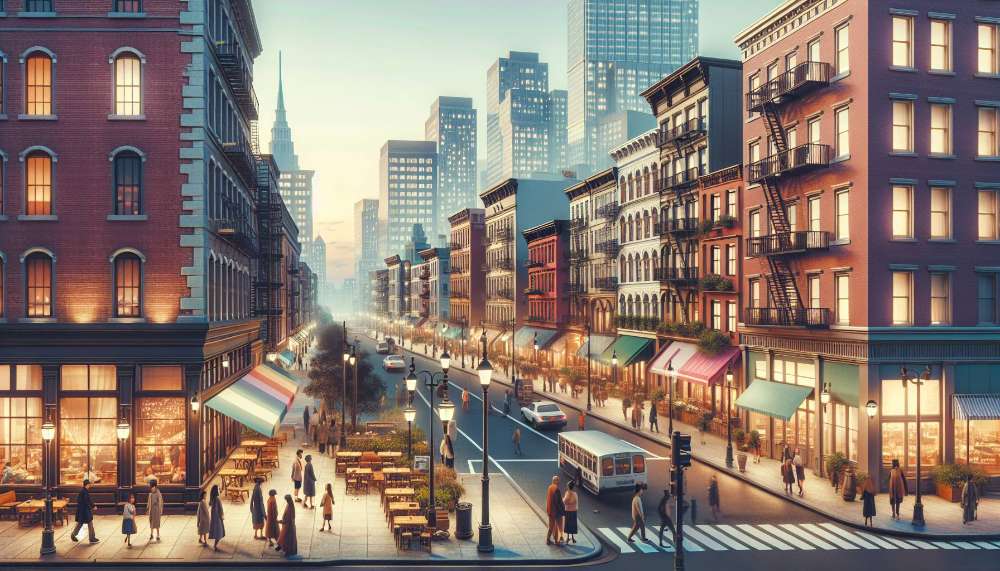 A vibrant street scene in Radnor - Fort Myer Heights