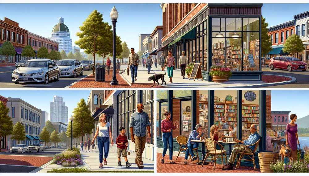 A vibrant street scene in Vallejo