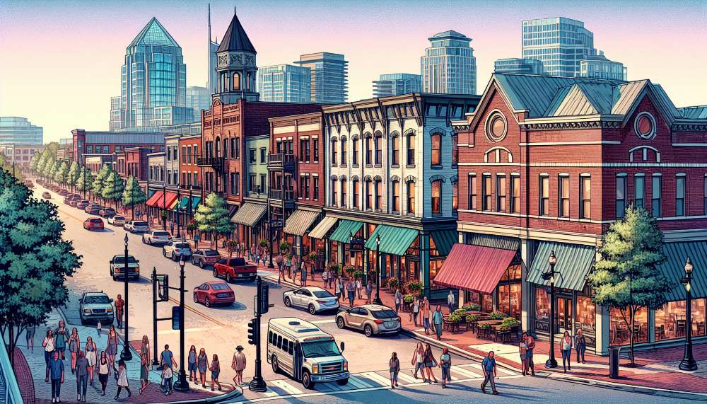 A vibrant street scene in Kenilworth Estates