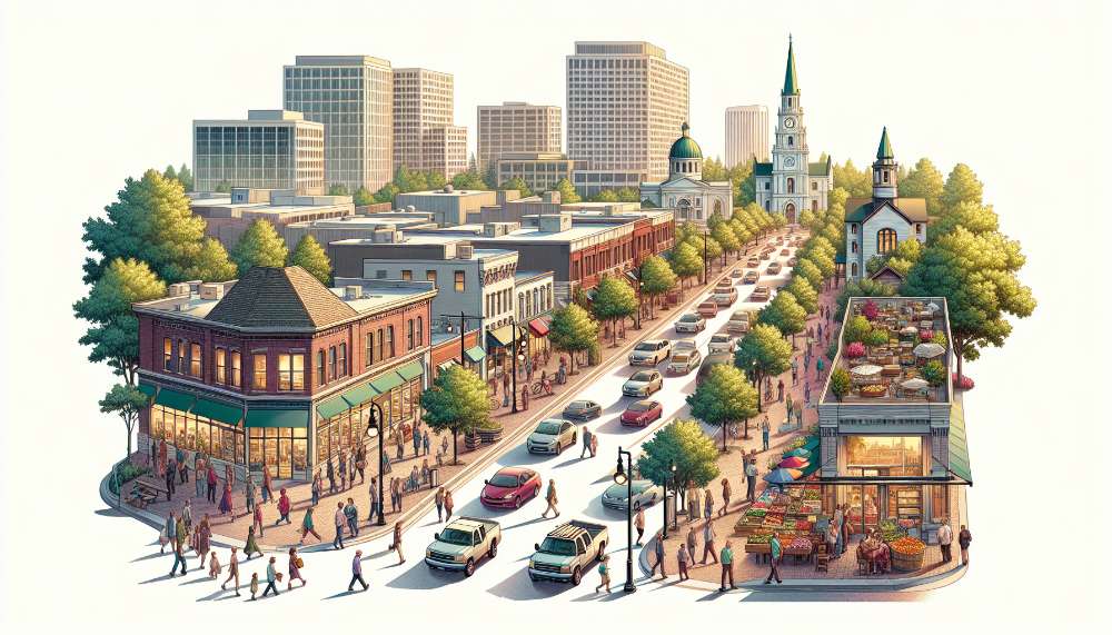 A vibrant street scene in West Valley City