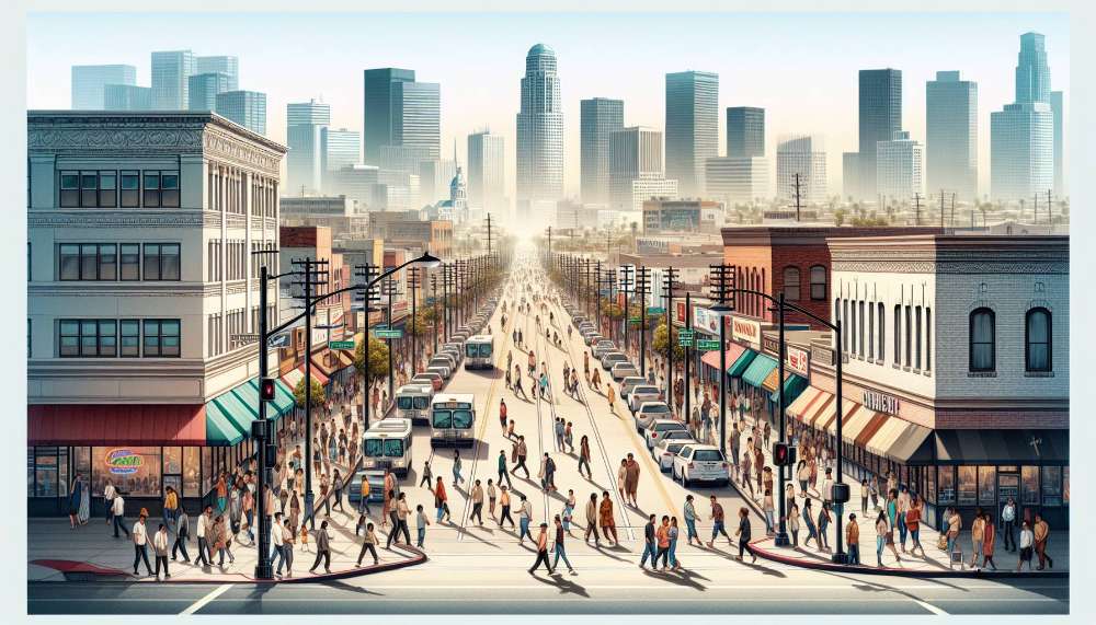 A vibrant street scene in Lennox