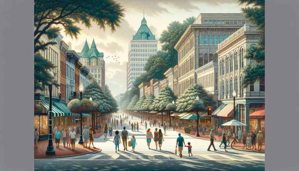 A vibrant street scene in Washington Heights