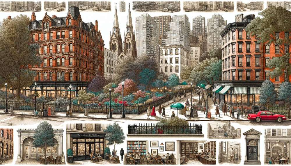 A vibrant street scene in Gramercy Park