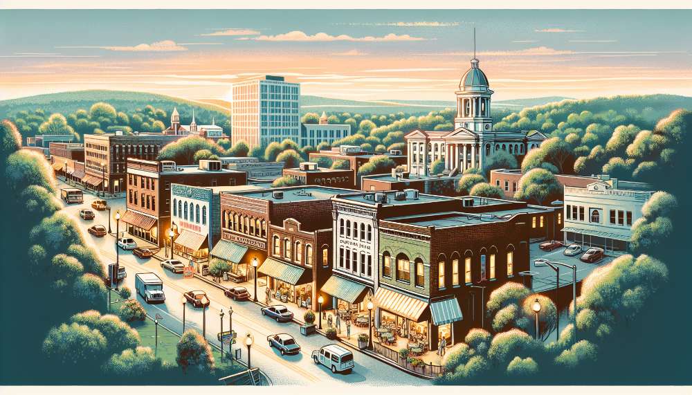 A vibrant street scene in Phenix City