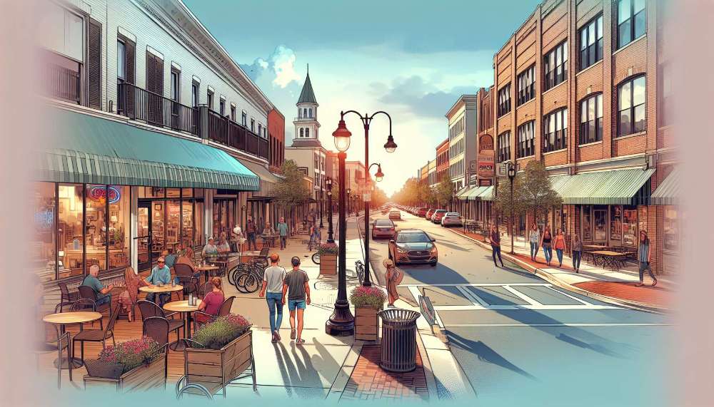 A vibrant street scene in Smyrna