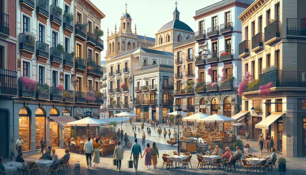 A vibrant street scene in Centro