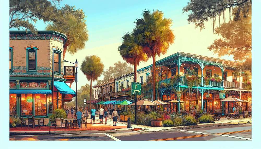 A vibrant street scene in Valrico