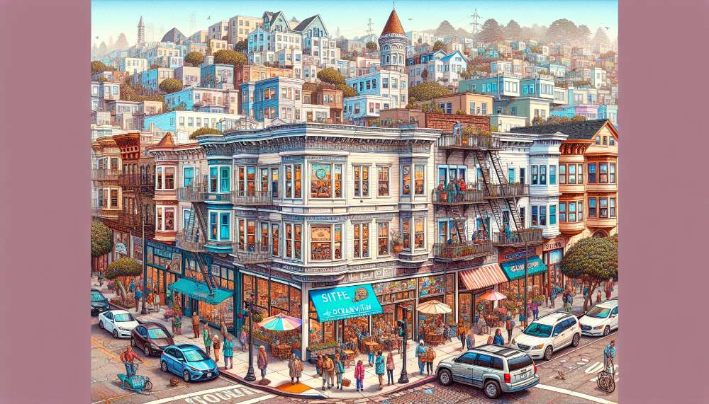 A vibrant street scene in Oceanview