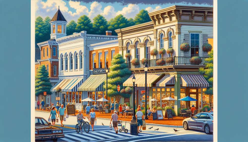 A vibrant street scene in Rincon