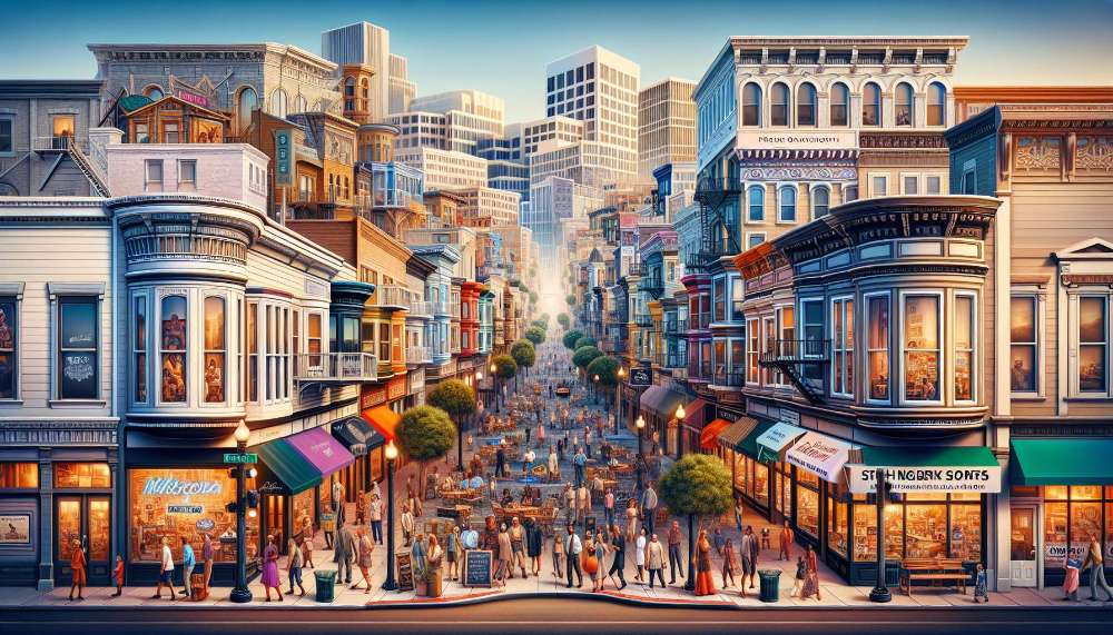 A vibrant street scene in Fair Oaks