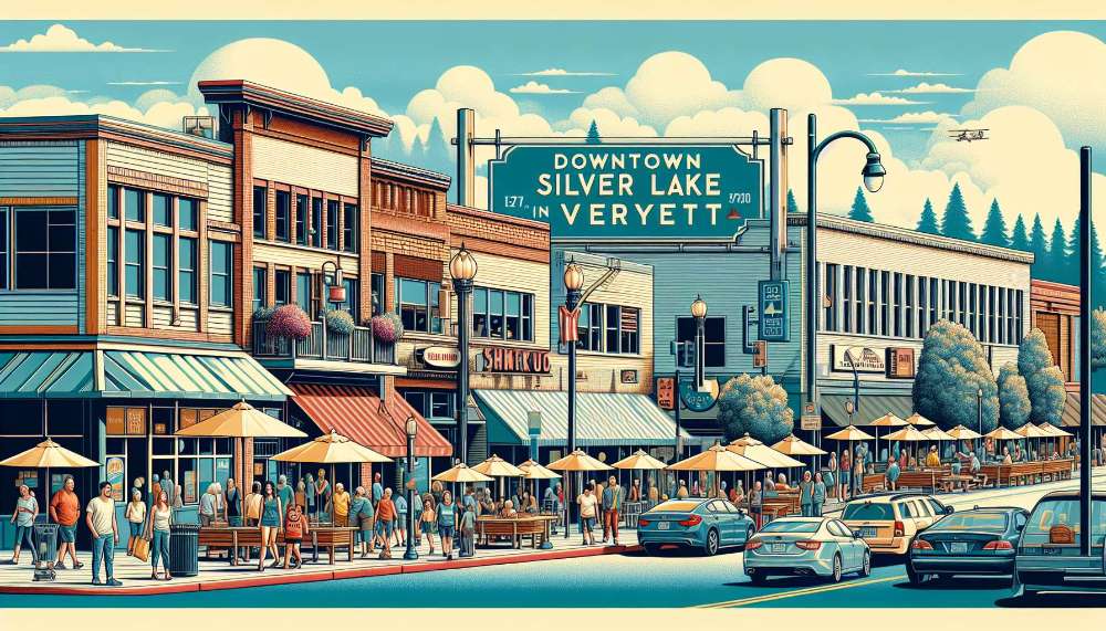 A vibrant street scene in Silver Lake