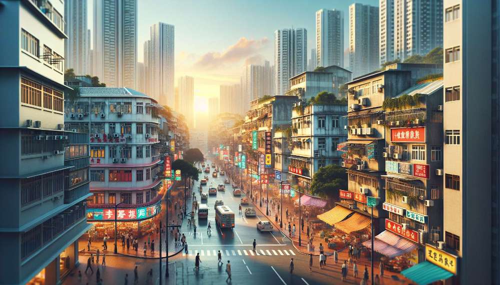 A vibrant street scene in Sawtelle