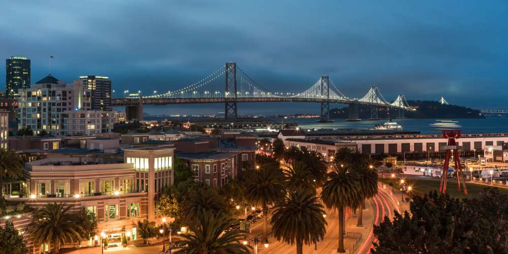 A vibrant street scene in San Francisco