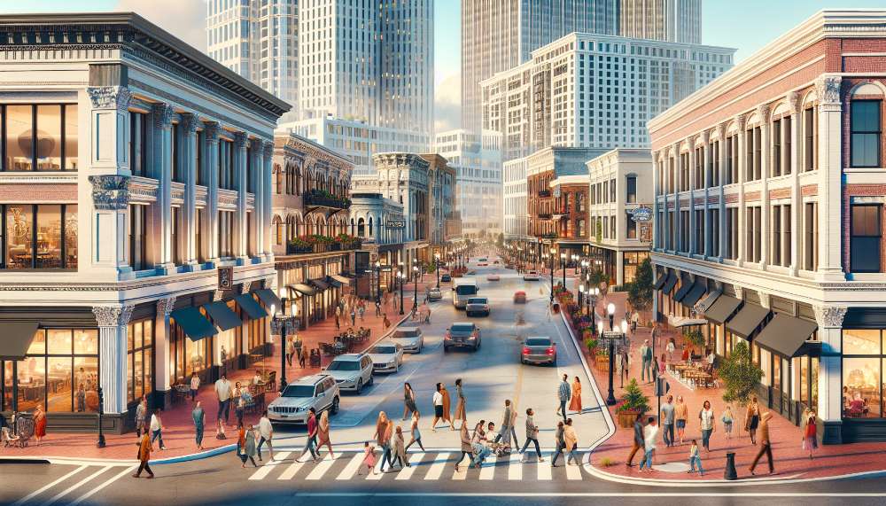 A vibrant street scene in Glencairn