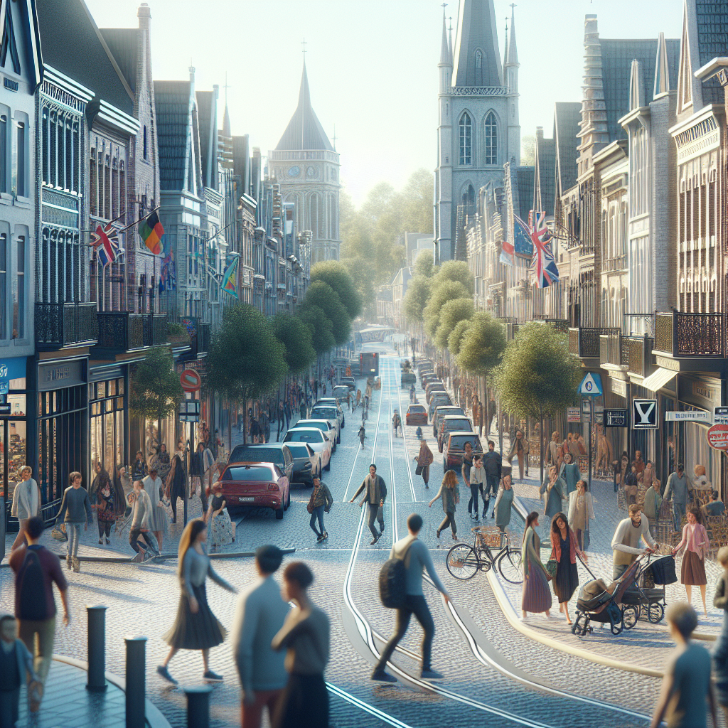 A vibrant street scene in Beaufort