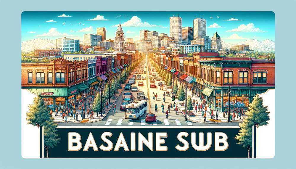 A vibrant street scene in Baseline Sub