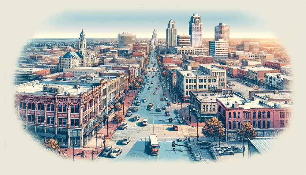 A vibrant street scene in Lincoln